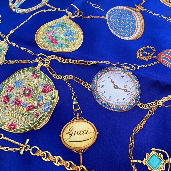 Gucci Accessories - 💙 GUCCI SILK SCARF AUTHENTIC